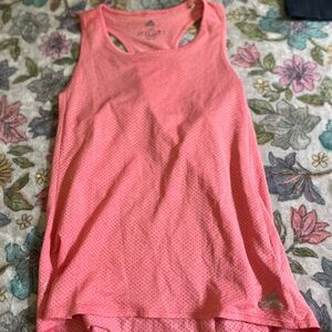 Adidas Orange Pink Sleeveless Tank Top